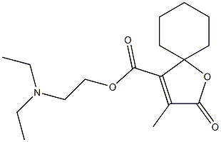 3-Methyl-2-oxo-1-oxaspiro[4.5]dec-3-ene-4-carboxylic acid 2-(diethylamino)ethyl ester