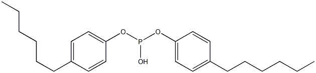 Phosphorous acid di(4-hexylphenyl) ester,,结构式