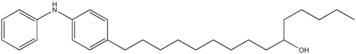 4-(10-Hydroxypentadecyl)phenylphenylamine Structure