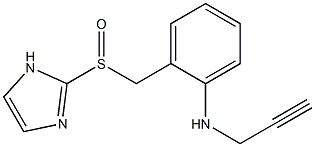 N-(2-Propynyl)-2-[(1H-imidazol-2-yl)sulfinylmethyl]aniline Structure