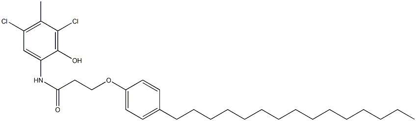 2-[3-(4-Pentadecylphenoxy)propanoylamino]-4,6-dichloro-5-methylphenol|