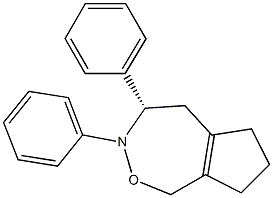 (7S)-6,7-Diphenyl-2,3,4,6,7,8-hexahydro-1H-5-oxa-6-azaazulene Struktur