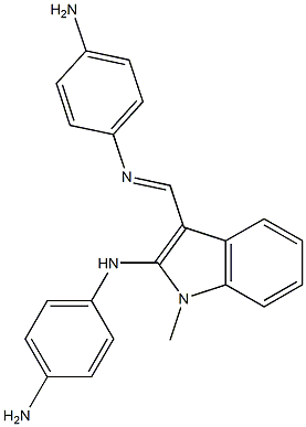 1-Methyl-N-(4-aminophenyl)-3-[[(4-aminophenyl)imino]methyl]-1H-indol-2-amine