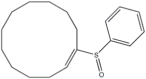1-(Phenylsulfinyl)cyclododecene,,结构式