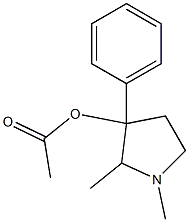 1,2-Dimethyl-3-phenylpyrrolidin-3-ol acetate 结构式