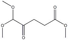 4-Oxo-5,5-dimethoxyvaleric acid methyl ester Structure
