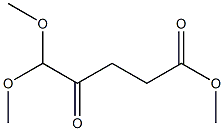 5,5-ジメトキシ-4-オキソペンタン酸メチル 化学構造式