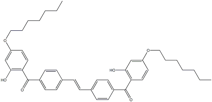 6,6'-[(Ethene-1,2-diyl)bis(4,1-phenylenecarbonyl)]bis(3-heptyloxyphenol)