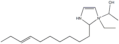 2-(7-Decenyl)-1-ethyl-1-(1-hydroxyethyl)-4-imidazoline-1-ium|