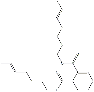 2-Cyclohexene-1,2-dicarboxylic acid bis(5-heptenyl) ester,,结构式