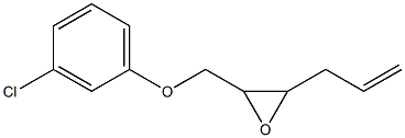 3-Chlorophenyl 3-allylglycidyl ether Struktur