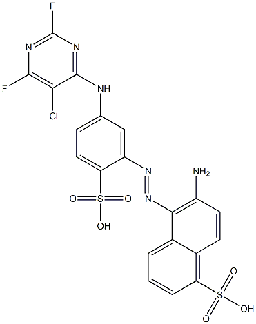  6-Amino-5-[[5-[(5-chloro-2,6-difluoro-4-pyrimidinyl)amino]-2-sulfophenyl]azo]-1-naphthalenesulfonic acid