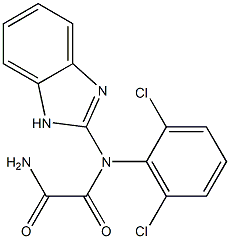N-[1H-Benzimidazol-2-yl]-N-(2,6-dichlorophenyl)oxamide Structure