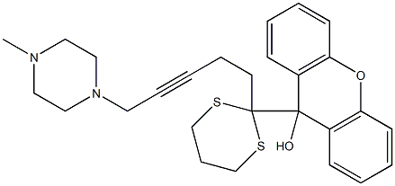 9-[2-[5-(4-Methyl-1-piperazinyl)-3-pentynyl]-1,3-dithian-2-yl]-9H-xanthen-9-ol