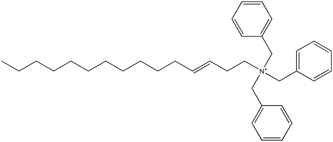 (3-Pentadecenyl)tribenzylaminium 结构式