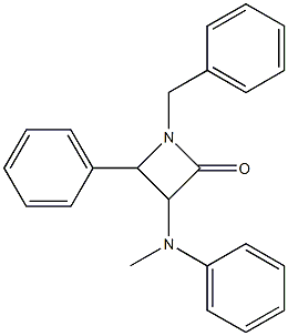  1-Benzyl-3-(methylphenylamino)-4-phenylazetidin-2-one