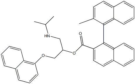 2-Methyl-1,1'-binaphthalene-2'-carboxylic acid 1-[[(naphthalen-1-yl)oxy]methyl]-2-(isopropylamino)ethyl ester
