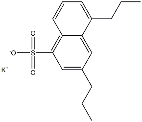 3,5-Dipropyl-1-naphthalenesulfonic acid potassium salt Structure