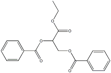 (+)-2-O,3-O-Dibenzoyl-L-glyceric acid ethyl ester,,结构式