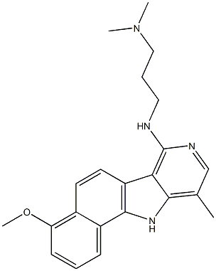 7-(3-Dimethylaminopropylamino)-10-methyl-4-methoxy-11H-benzo[g]pyrido[4,3-b]indole