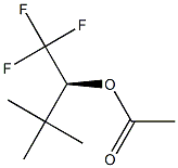 (+)-Acetic acid (S)-1-trifluoromethyl-2,2-dimethylpropyl ester Struktur