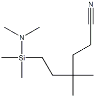 Dimethyl(dimethylamino)(5-cyano-3,3-dimethylpentyl)silane