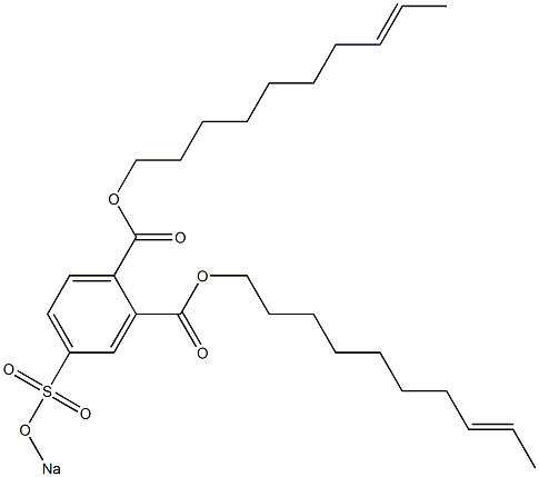 4-(Sodiosulfo)phthalic acid di(8-decenyl) ester 结构式