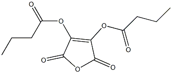 2,3-ジ(ブチリルオキシ)マレイン酸無水物 化学構造式