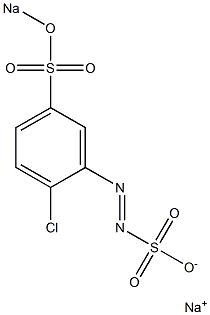 2-Chloro-5-(sodiosulfo)benzenediazosulfonic acid sodium salt Structure