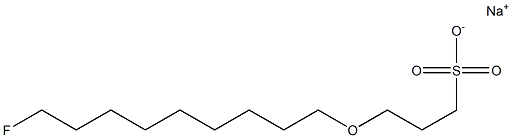 3-(9-Fluorononyloxy)-1-propanesulfonic acid sodium salt 结构式