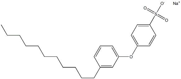 4-(3-Undecylphenoxy)benzenesulfonic acid sodium salt Struktur