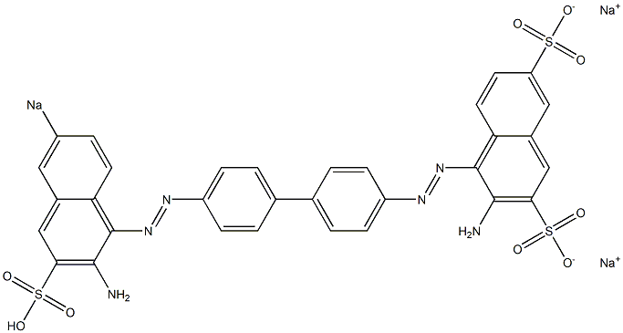 3-Amino-4-[[4'-[(2-amino-6-sodiosulfo-1-naphthalenyl)azo]-1,1'-biphenyl-4-yl]azo]naphthalene-2,7-disulfonic acid disodium salt|