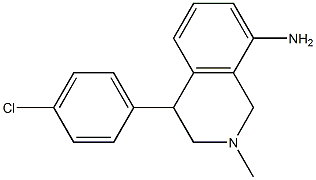 8-Amino-1,2,3,4-tetrahydro-2-methyl-4-(4-chlorophenyl)isoquinoline