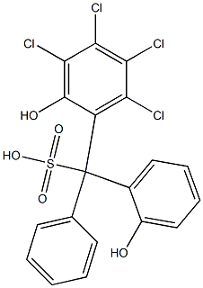 (3,4,5,6-Tetrachloro-2-hydroxyphenyl)(2-hydroxyphenyl)phenylmethanesulfonic acid|