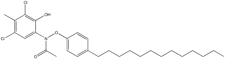 2-(4-Tridecylphenoxyacetylamino)-4,6-dichloro-5-methylphenol Structure