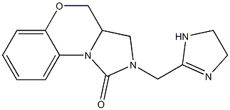 2,3,3a,4-Tetrahydro-2-[(1-imidazolin-2-yl)methyl]-1H-imidazo[5,1-c][1,4]benzoxazin-1-one