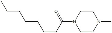 4-メチル-1-オクタノイルピペラジン 化学構造式