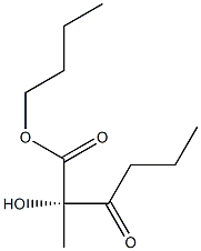 (S)-2-Hydroxy-2-(1-oxobutyl)propanoic acid butyl ester Structure