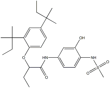2-Methylsulfonylamino-5-[2-(2,4-di-tert-pentylphenoxy)butyrylamino]phenol