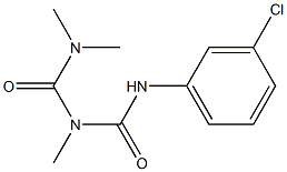 1-(3-Chlorophenyl)-3-methyl-5,5-dimethylbiuret 结构式