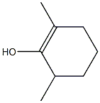 2,6-Dimethyl-1-cyclohexen-1-ol,,结构式