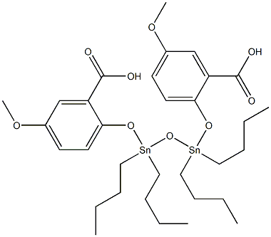 Bis(5-methoxysalicylic acid)1,1,3,3-tetrabutyl-1,3-distanna-2-oxapropane-1,3-diyl ester
