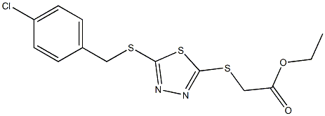  [[5-(4-Chlorobenzylthio)-1,3,4-thiadiazol-2-yl]thio]acetic acid ethyl ester