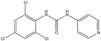 1-(4-Pyridyl)-3-(2,4,6-trichlorophenyl)urea 结构式