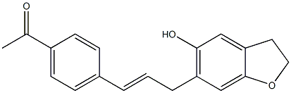  4'-[3-[(2,3-Dihydro-5-hydroxybenzofuran)-6-yl]-1-propenyl]acetophenone