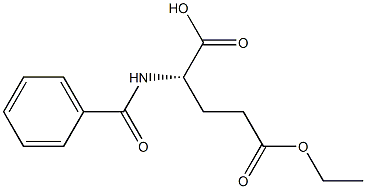 N-Benzoyl-L-glutamic acid 1-ethyl ester Struktur