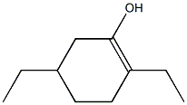2,5-Diethyl-1-cyclohexen-1-ol,,结构式