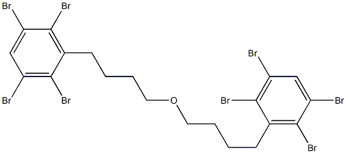 2,3,5,6-Tetrabromophenylbutyl ether Structure