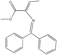 2-[(Diphenylmethylene)amino]crotonic acid methyl ester Struktur