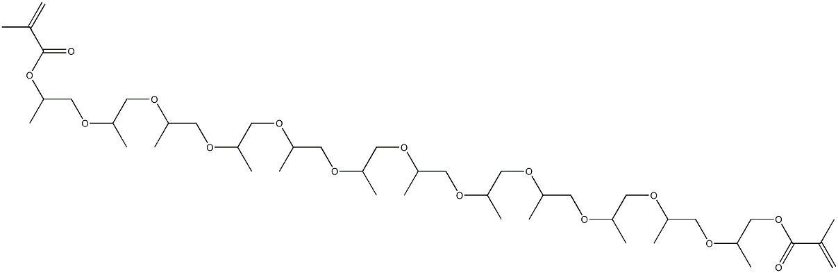  Dimethacrylic acid 2,5,8,11,14,17,20,23,26,29,32,35-dodecamethyl-3,6,9,12,15,18,21,24,27,30,33-undecaoxapentatriacontane-1,35-diyl ester